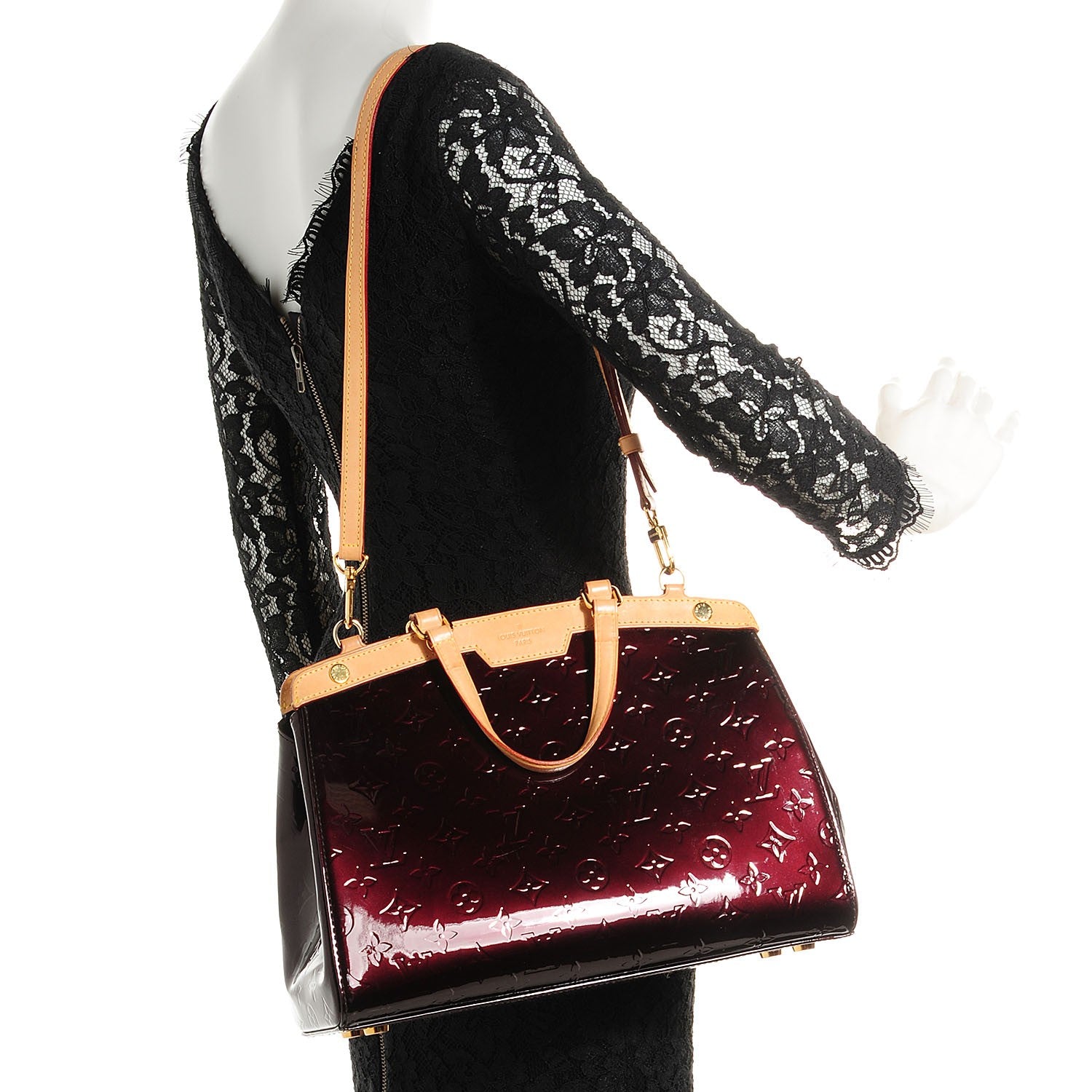 Louis Vuitton Vernis Brea MM Amarante 2 of 8