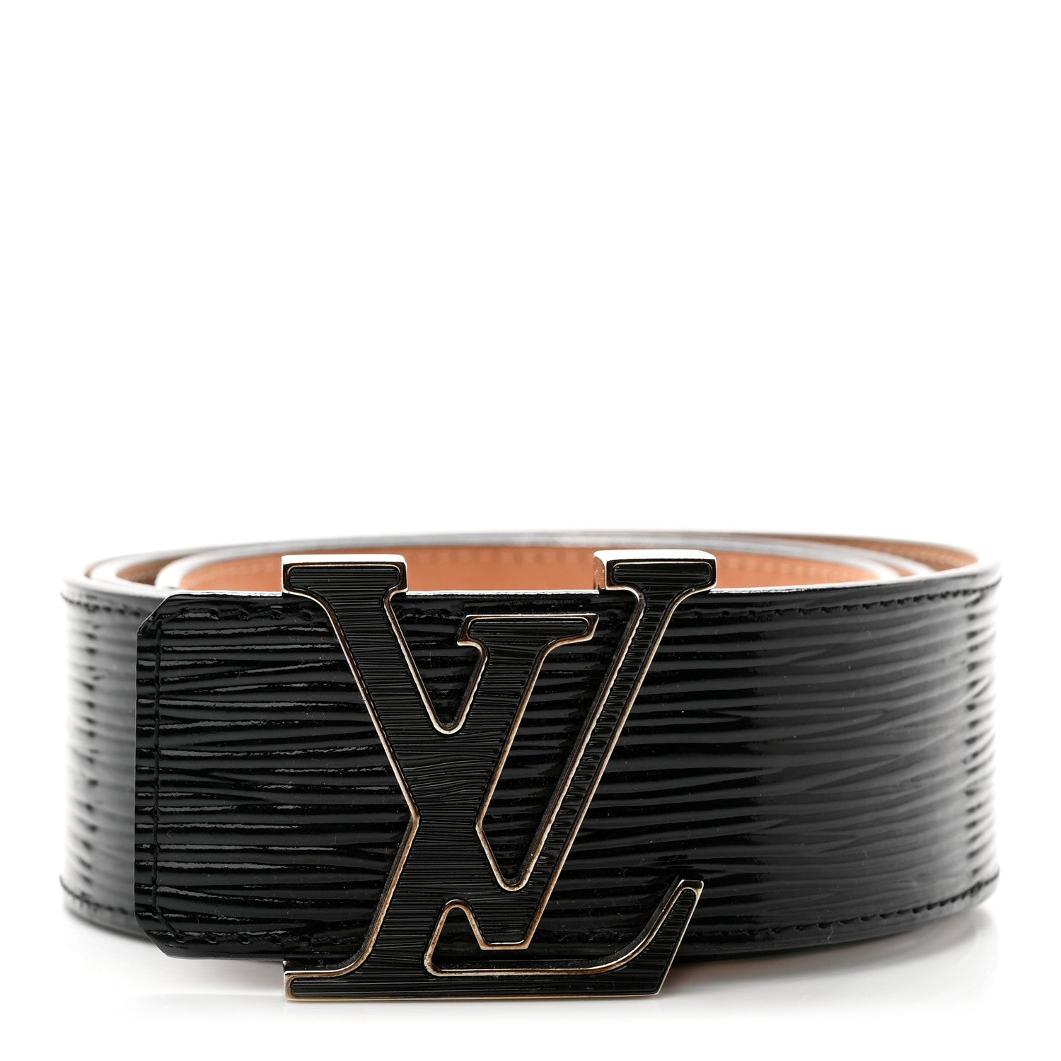 Louis Vuitton Epi Electric 40mm LV Initiales Belt 80 32 Black 1 of 8
