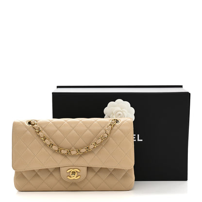 Chanel Caviar Quilted Medium Double Flap Beige 11 of 11