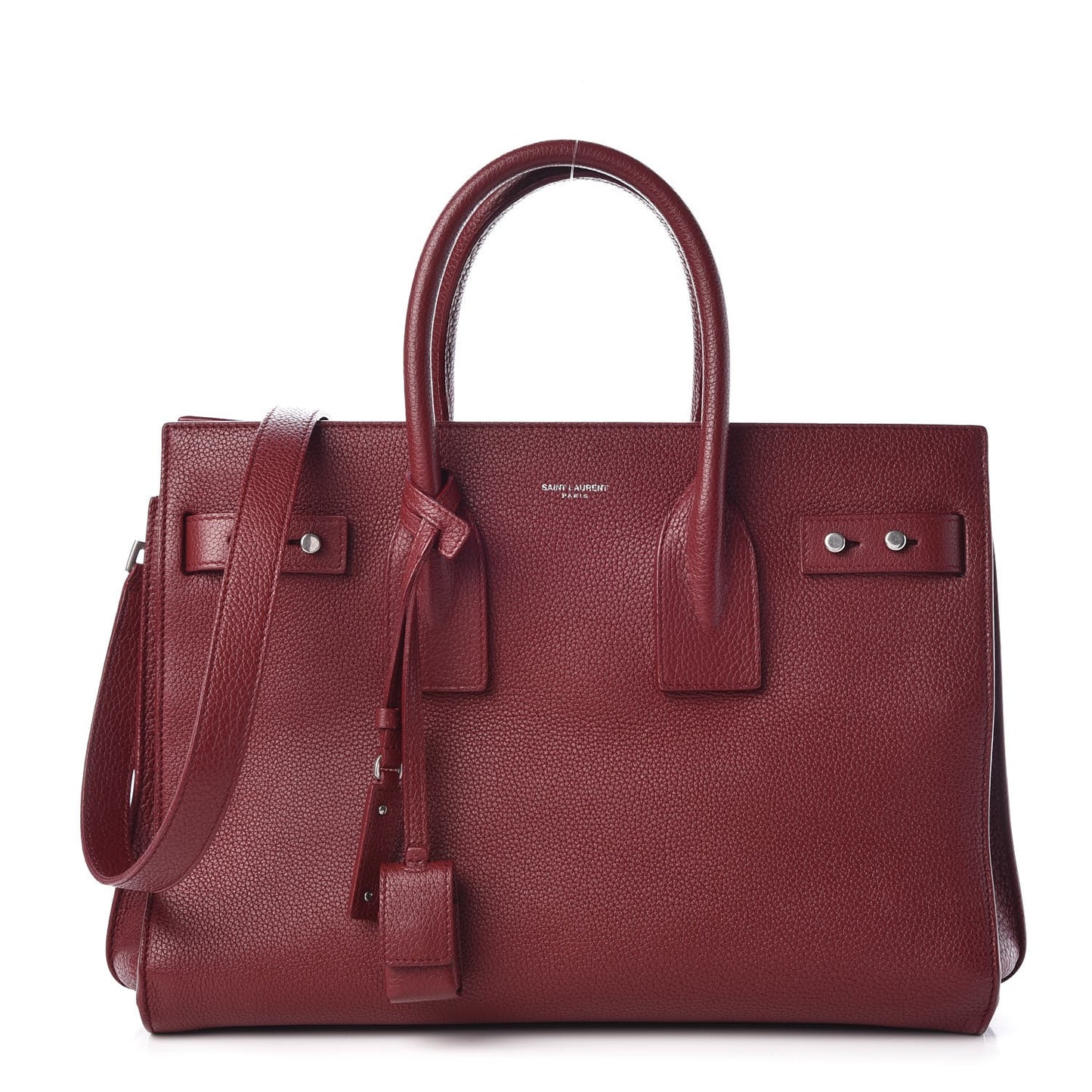 Grained Calfskin Small Supple Sac De Jour Dark Pallisandre