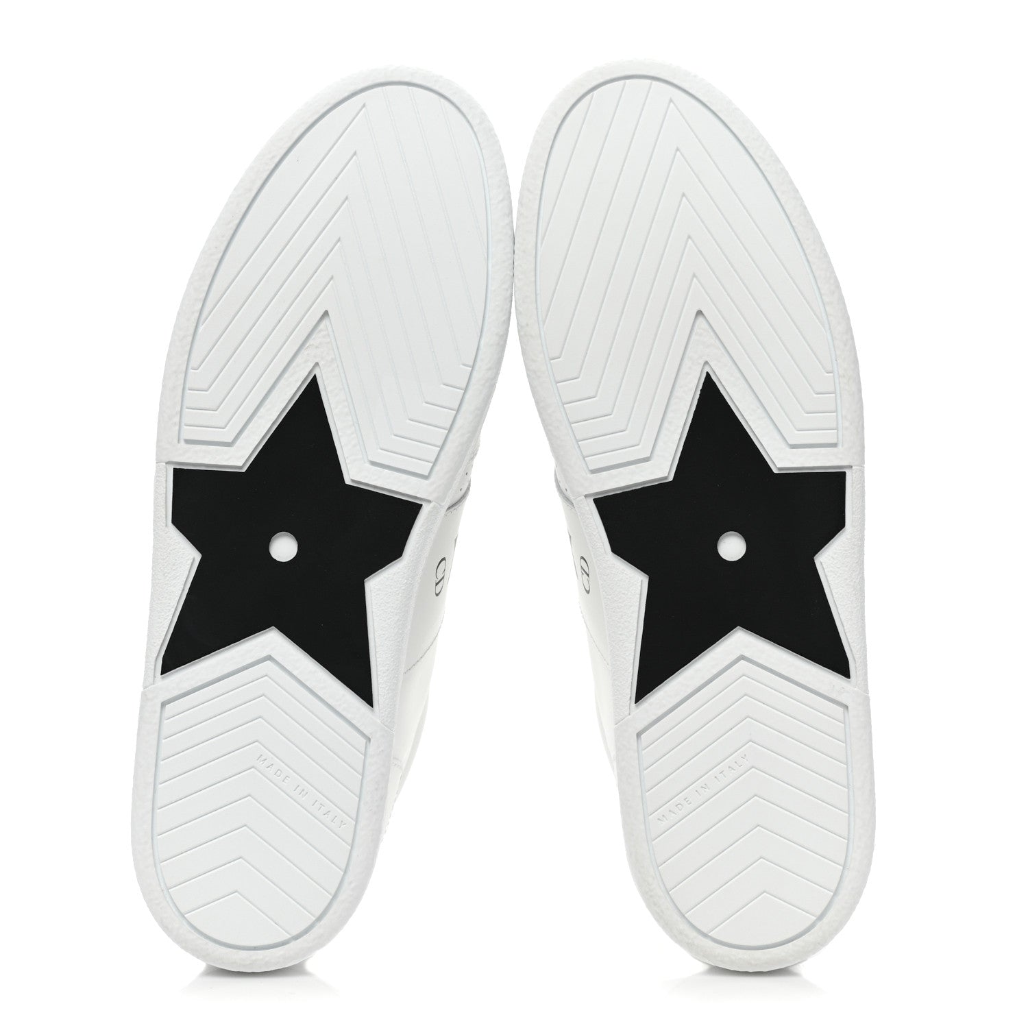 Christian Dior Calfskin Suede Dior Star Low Top Sneakers 38 White Black 5 of 9