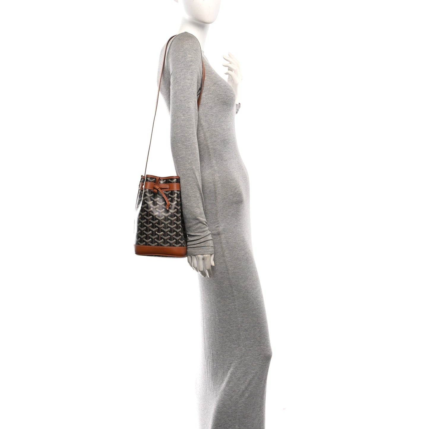 Goyardine Petit Flot Bucket Bag PM Black Gold