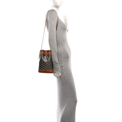Goyard Goyardine Petit Flot Bucket Bag PM Black Gold 2 of 9