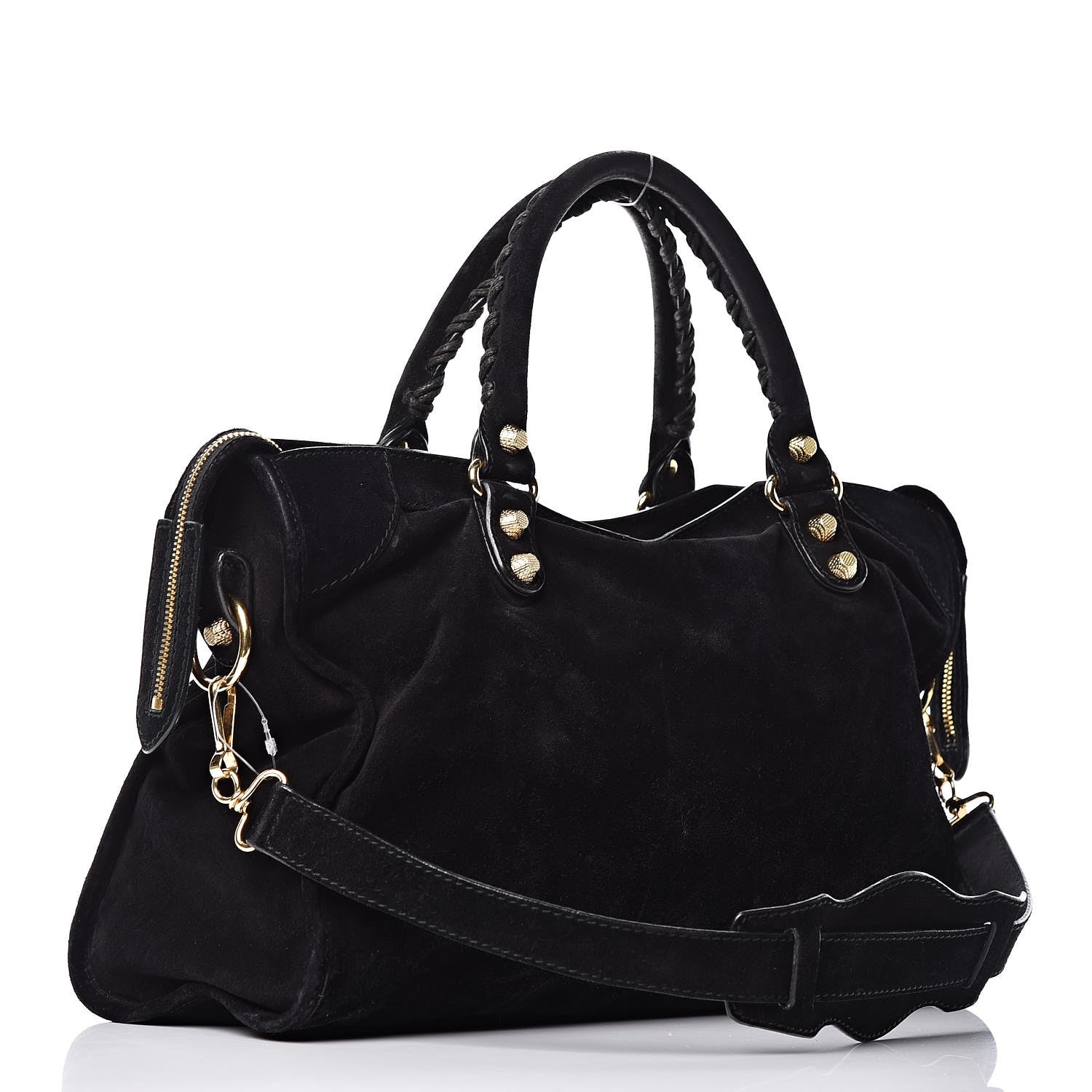 Balenciaga Baby Daim Suede Giant 12 Gold Hardware City Black 4 of 10