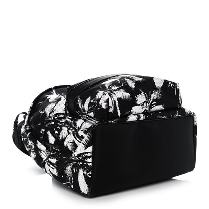Saint Laurent Canvas Palm Tree City Backpack Black White 3 of 13