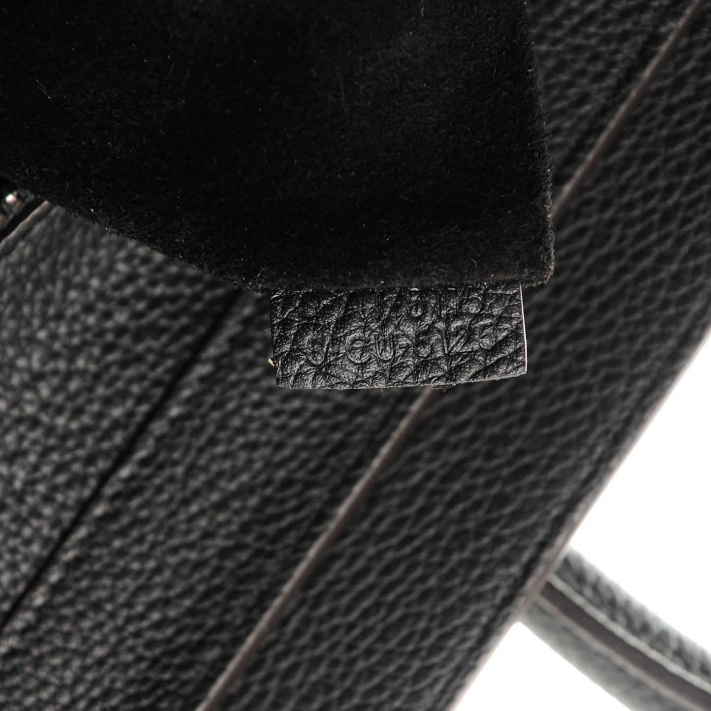 Drummed Calfskin Mini Luggage Black
