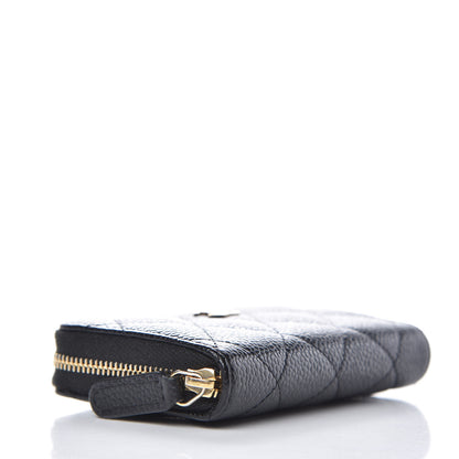 Chanel Caviar Quilted Zip Coin Purse Black 4 of 8
