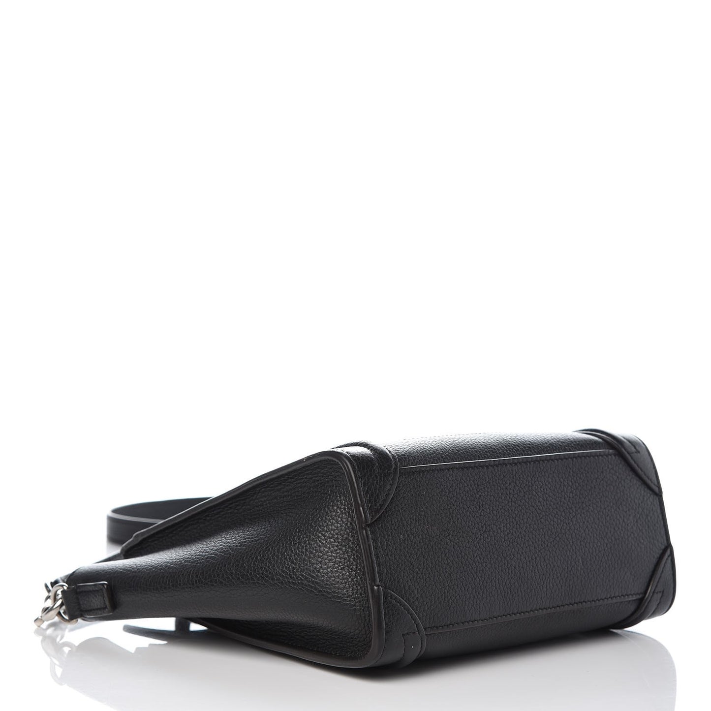 Drummed Calfskin Nano Luggage Black