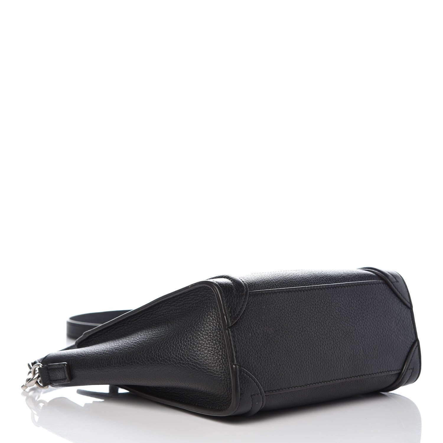 Celine Drummed Calfskin Nano Luggage Black 4 of 11