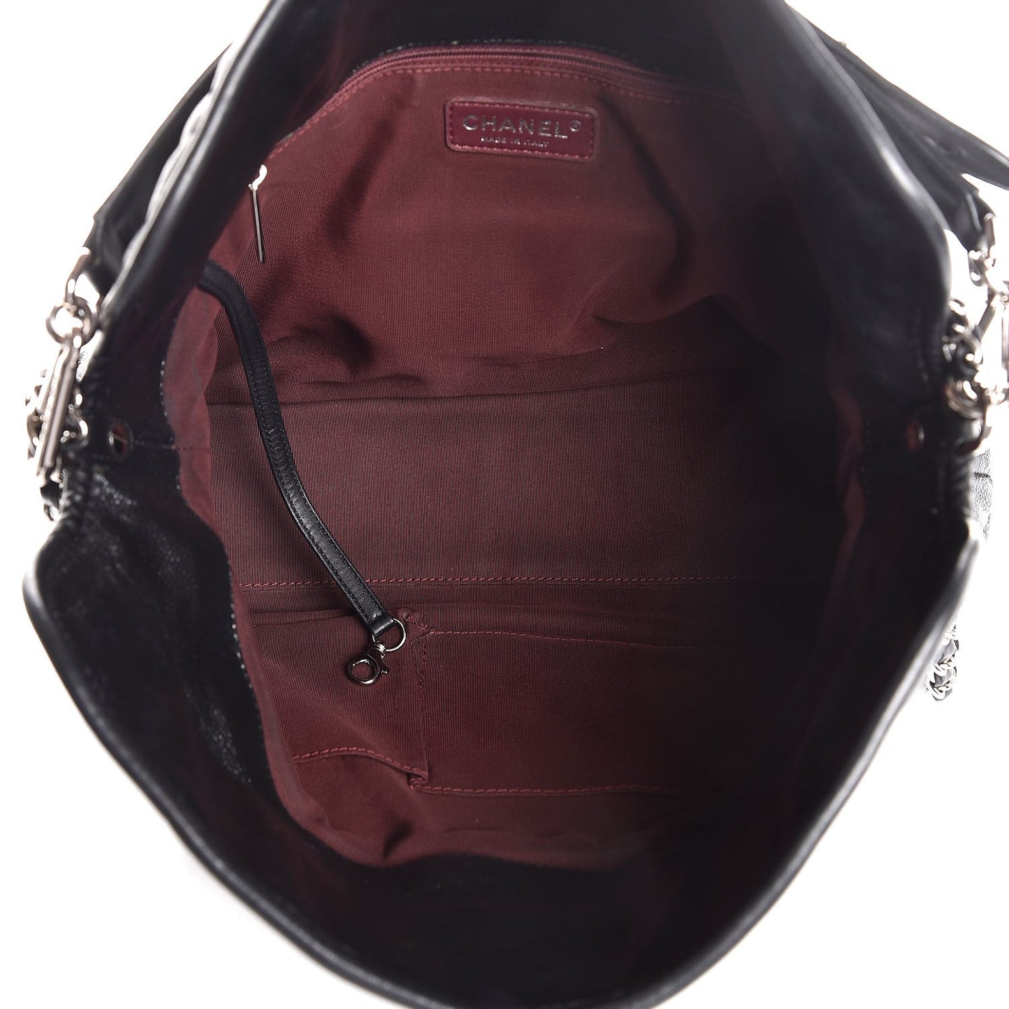 Caviar Quilted French Riviera Hobo Black
