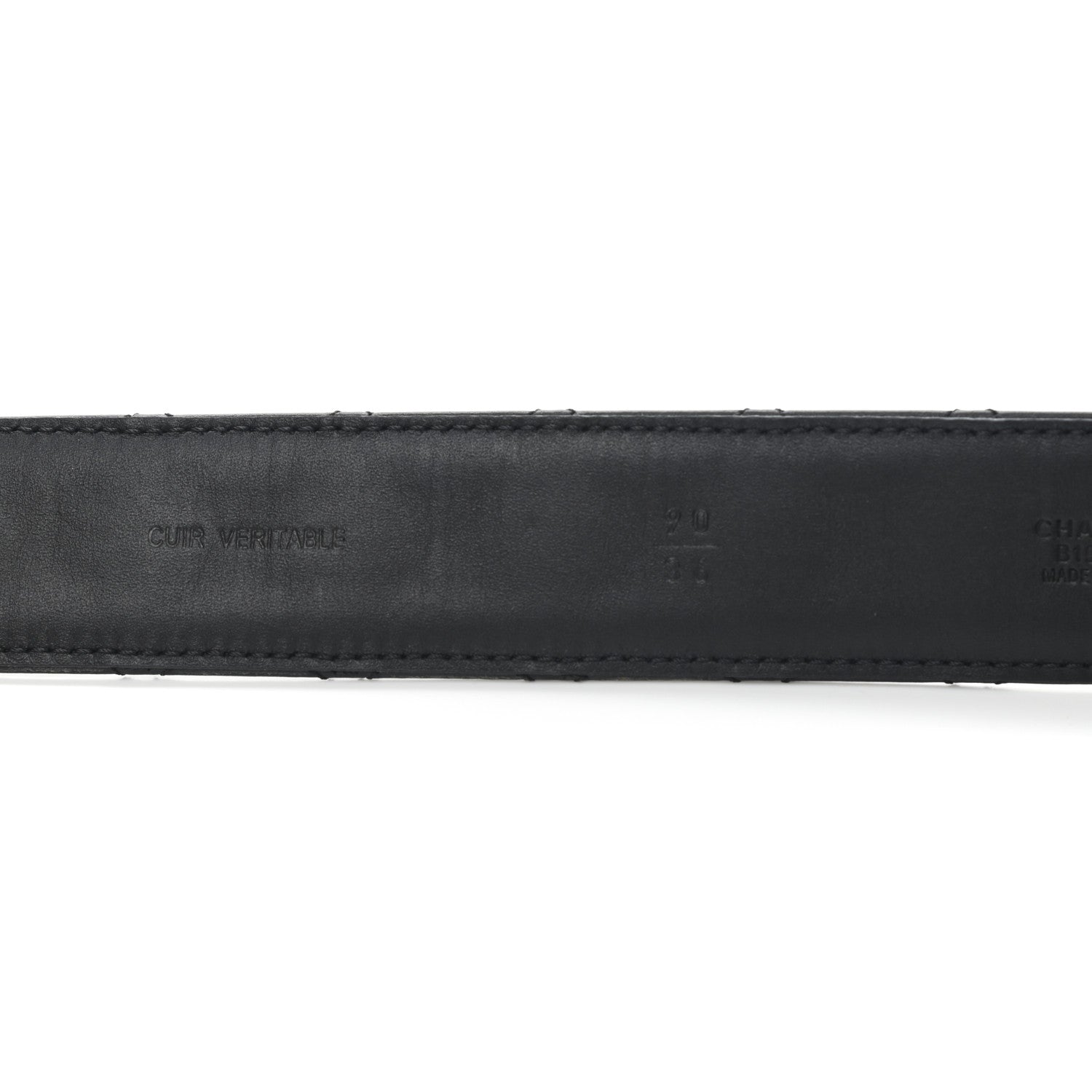 Chanel Lambskin Quilted CC Chain Belt 90 36 Black 4 of 6