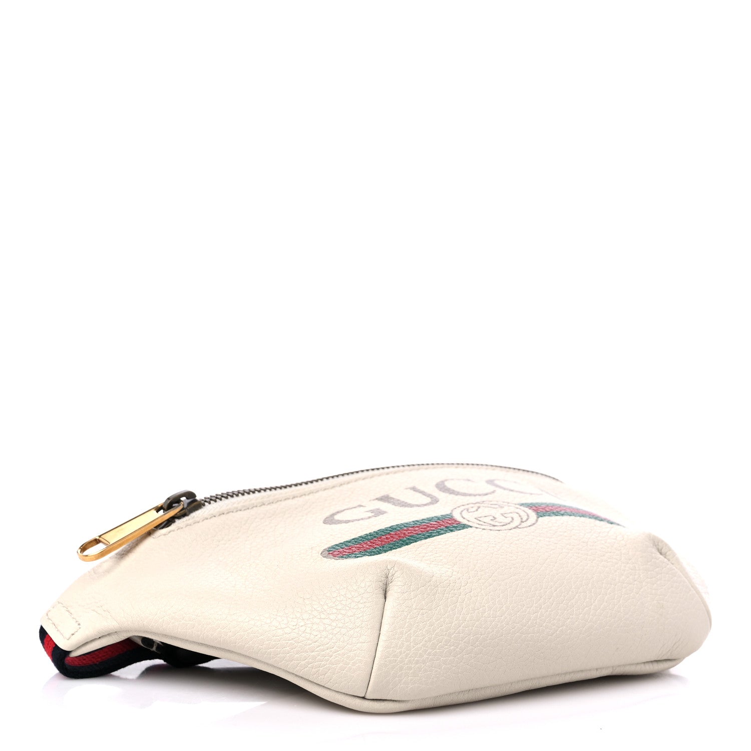 Gucci Grained Calfskin Small Logo Belt Bag White 4 of 10