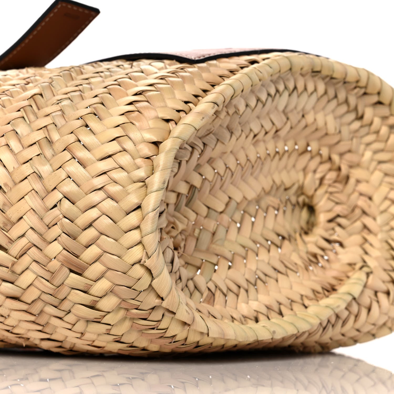 Loewe Raffia Small Basket Tote Bag Natural Tan 5 of 11