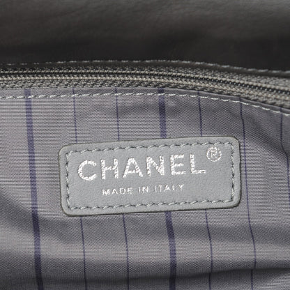 Chanel Lambskin Studded CC East West Flap Grey 6 of 8