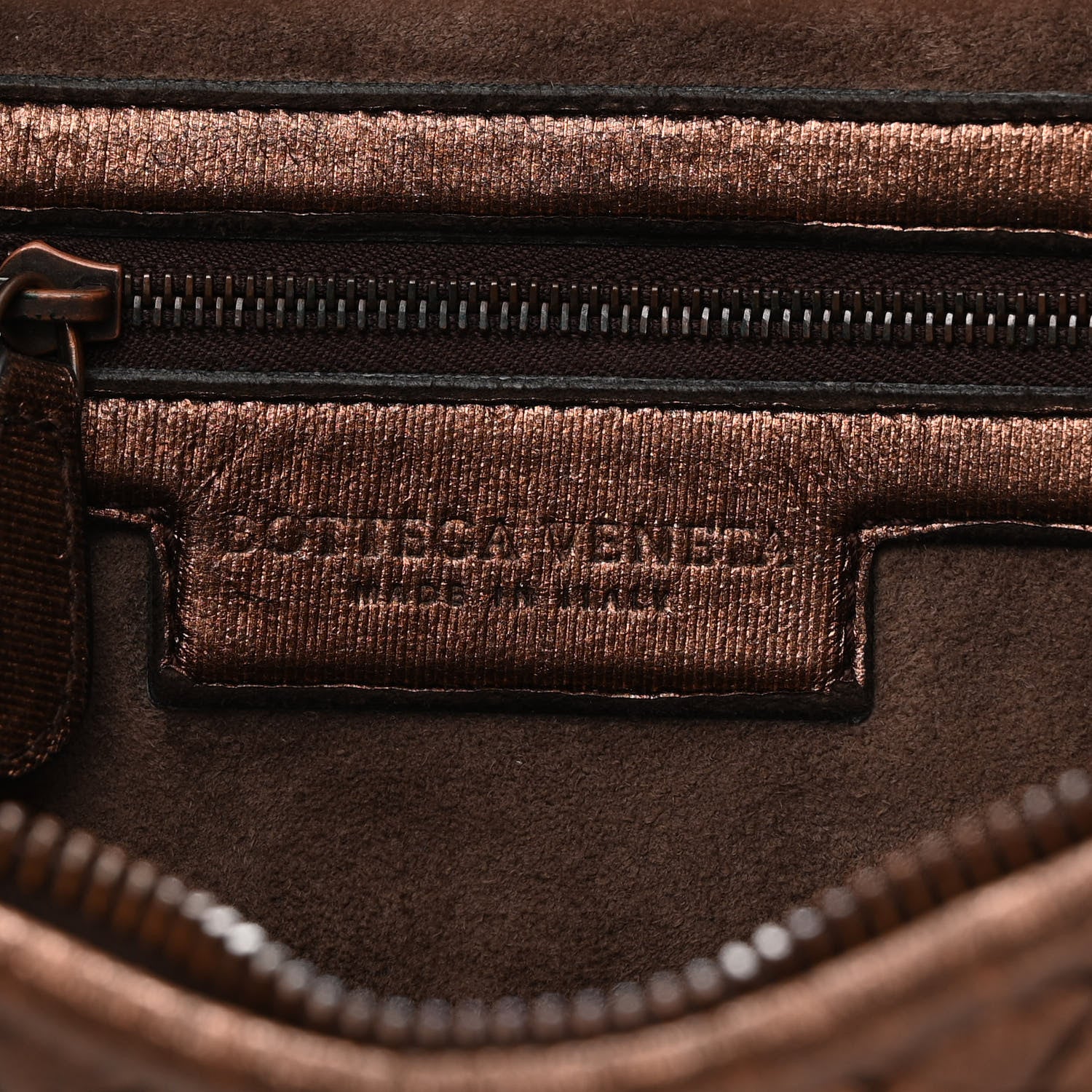 Bottega Veneta Metallic Nappa Intrecciato Medium Veneta Hobo Copper 6 of 9