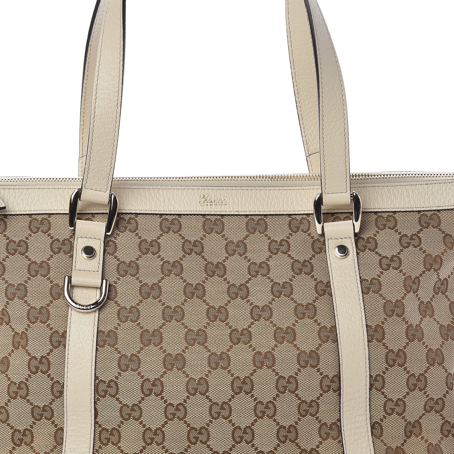 Monogram Small Abbey Tote Off White