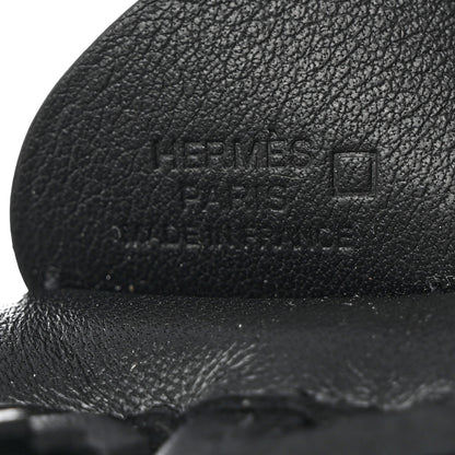 Hermes Milo Lambskin Matte Alligator Touch Grigri Rodeo Pegase Horse Bag Charm PM Black 3 of 5