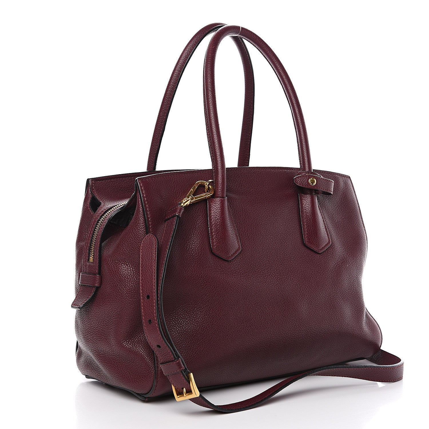 Prada Vitello Daino Tote Granato 2 of 14