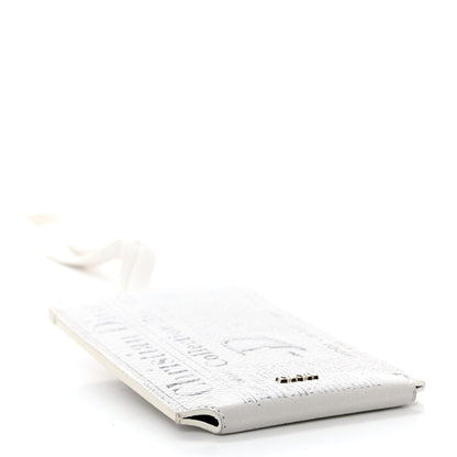 Christian Dior X DANIEL ARSHAM Grained Calfskin Newspaper Phone Holder White 4 of 10