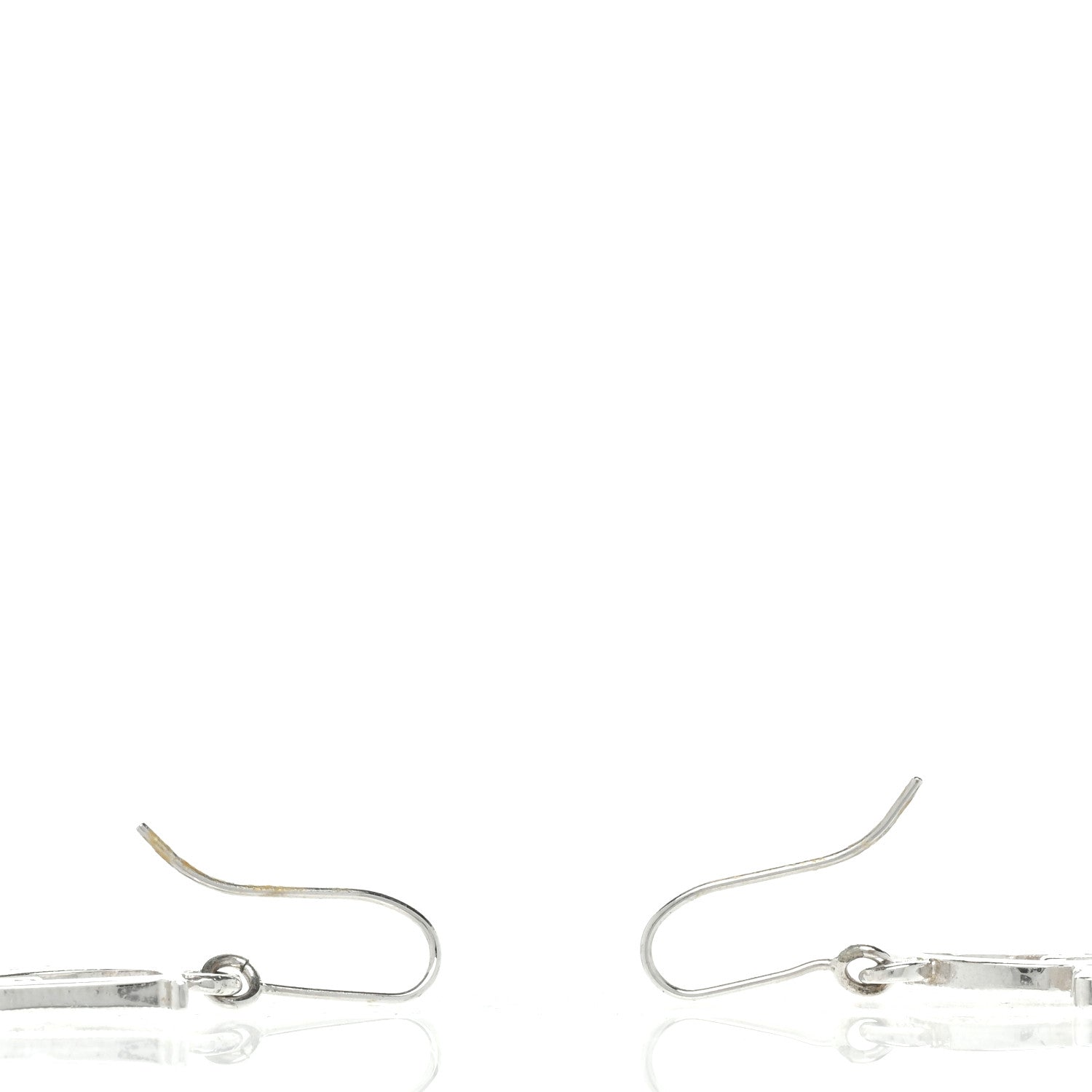 Christian Dior Crystal Logo Earrings Silver 3 of 3