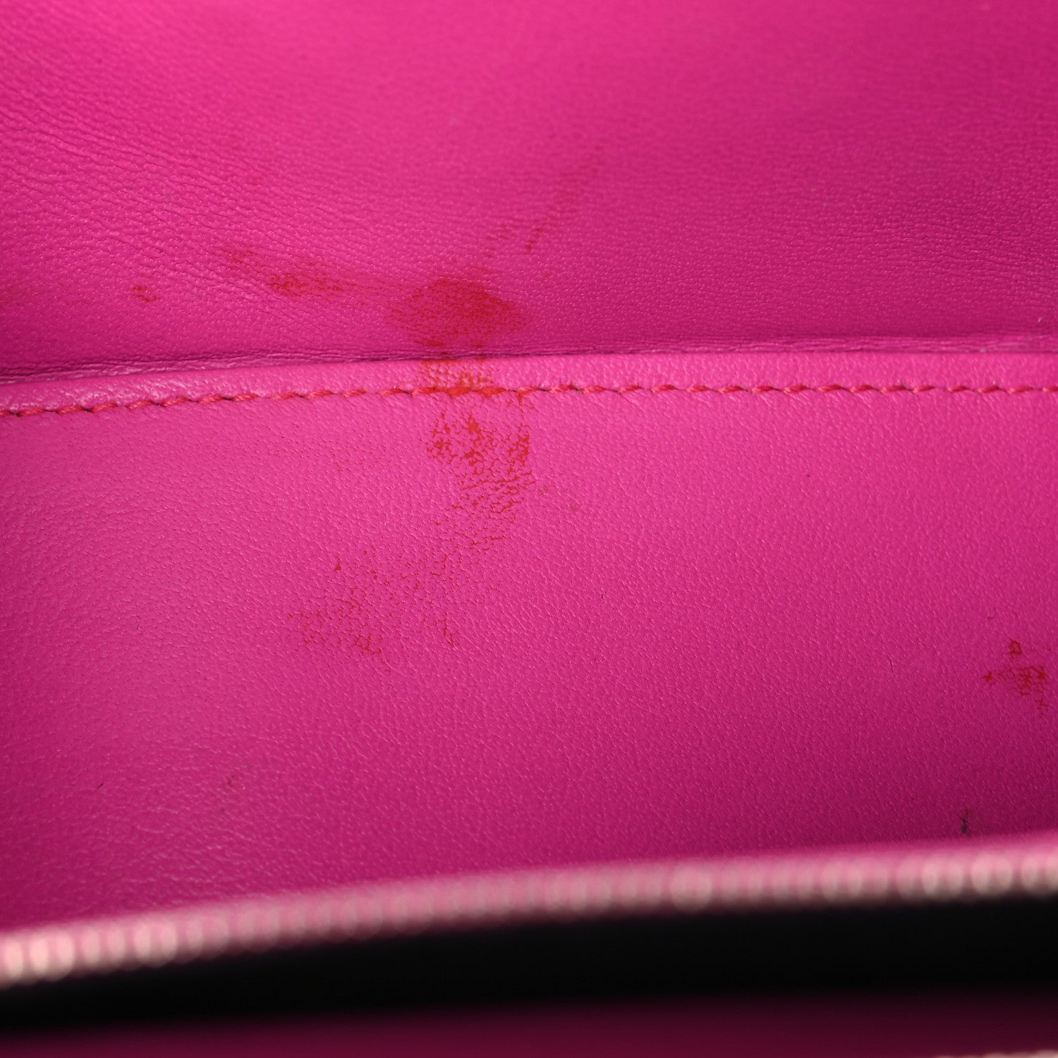 Balenciaga Shiny Calfskin Crocodile Embossed Small Hourglass Sling Shoulder Bag Fuchsia 11 of 15