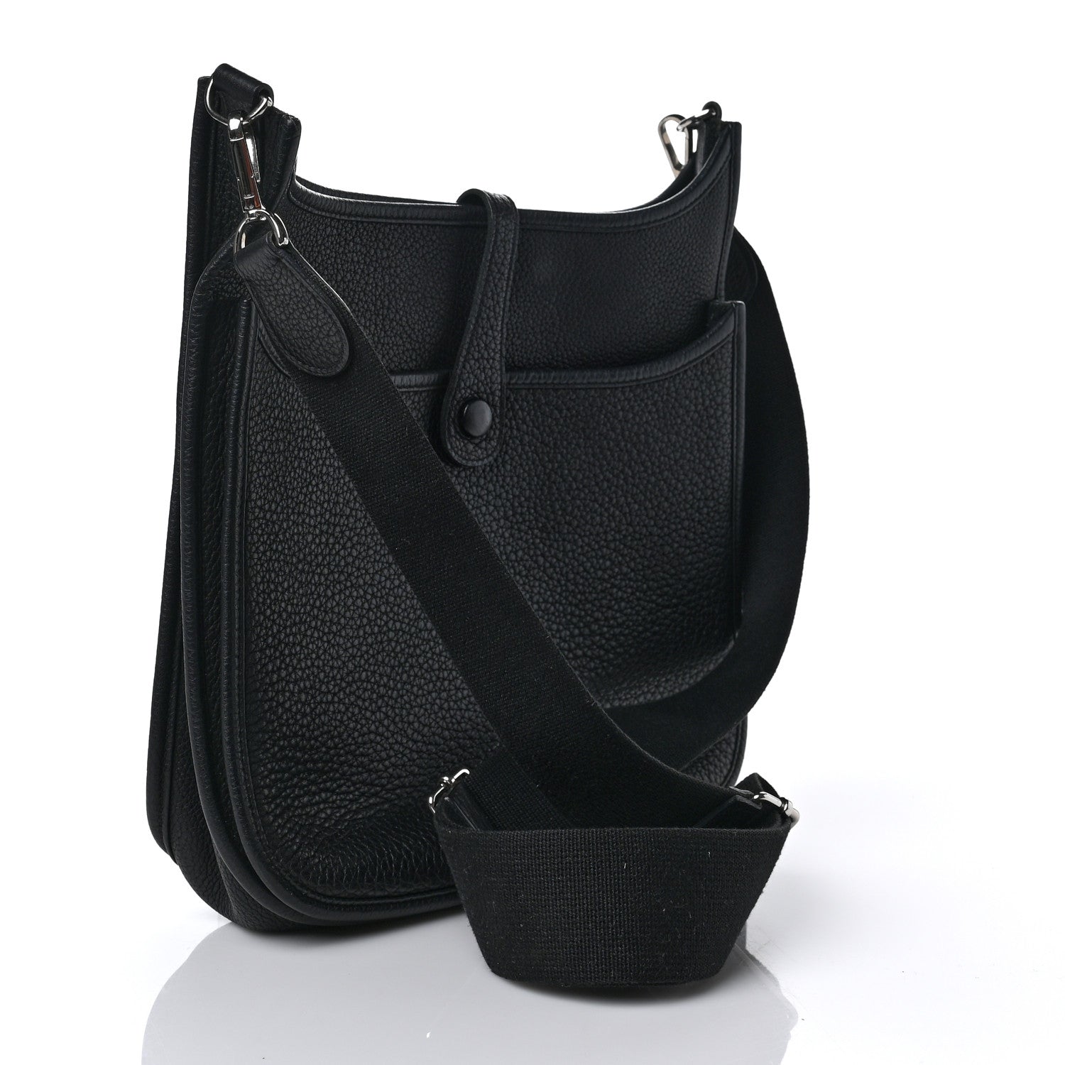 Hermes Taurillon Clemence Evelyne III GM Black 2 of 8