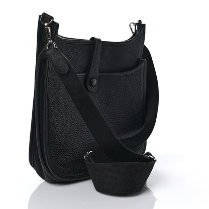 Hermes Taurillon Clemence Evelyne III GM Black 2 of 8