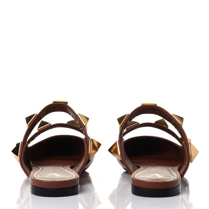 Valentino Garavani Calfskin Roman Stud Flat Mules 36 Selleria 5 of 11
