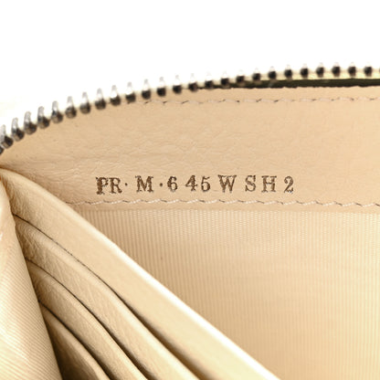 Valentino Garavani Pebbled Calfskin Rockstud Zip Around Wallet Ivory 7 of 9