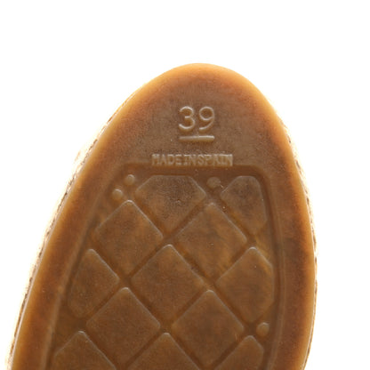 Chanel Lambskin CC Espadrilles 39 Beige Black 8 of 10