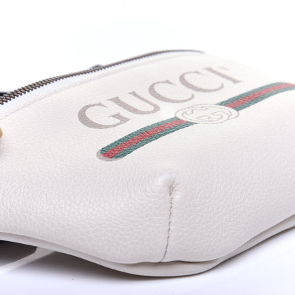 Gucci Grained Calfskin Small Logo Belt Bag White 6 of 10