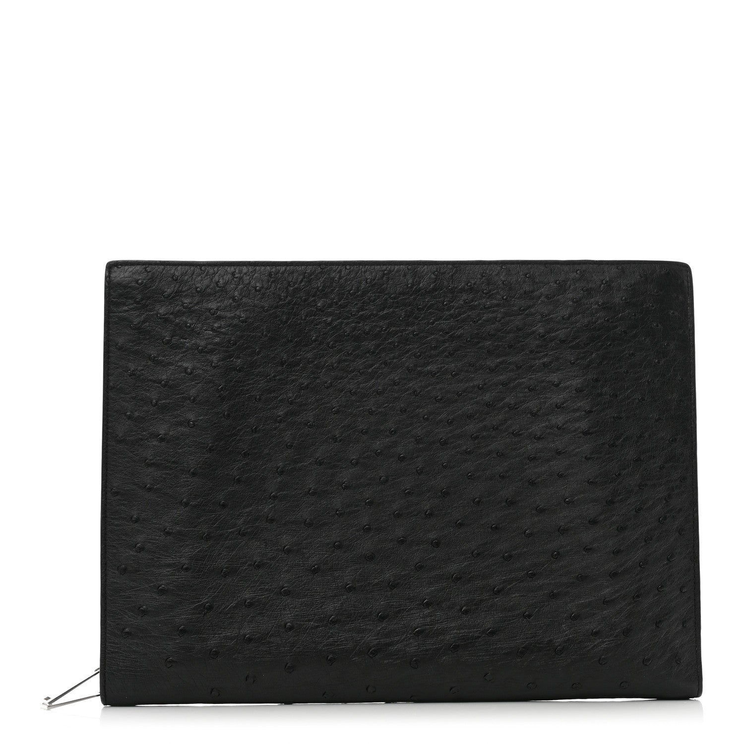 Bottega Veneta Ostrich Document Case Black 1 of 9