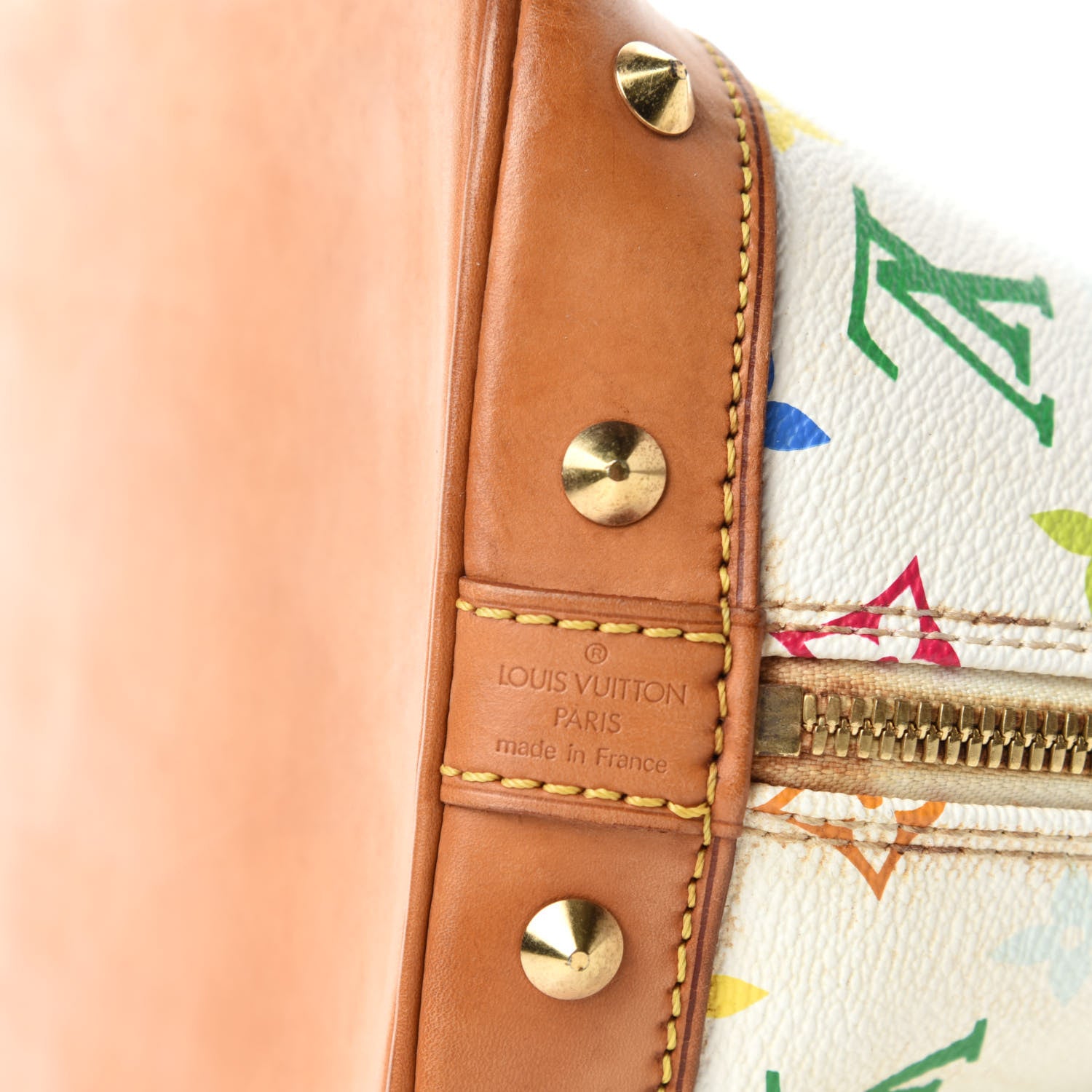 Louis Vuitton Monogram Multicolor Alma White 8 of 10