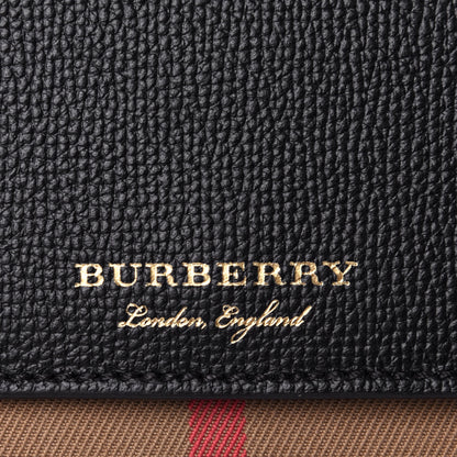 Burberry Derby Calfskin House Check Wallet On Chain Black 11 of 11