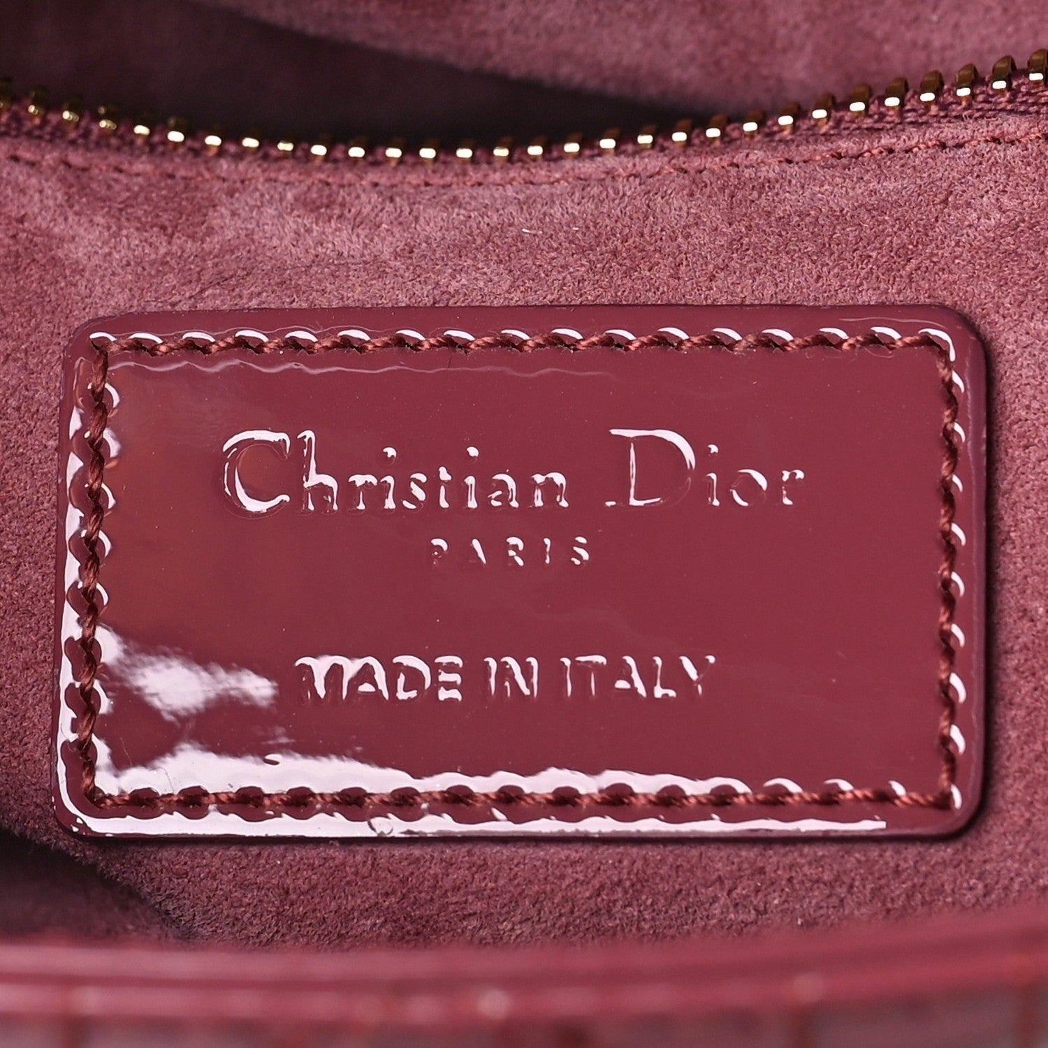 Christian Dior Patent Cannage Mini Lady Dior Pink 5 of 7