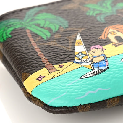 Louis Vuitton Monogram 2023 Christmas Animation Sailing Key Pouch Dragon Fruit Pink 7 of 9