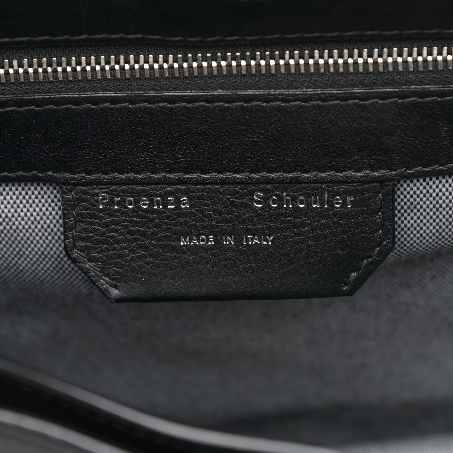 Proenza Schouler Soft Grainy Calfskin Medium PS1 Satchel Black 6 of 11
