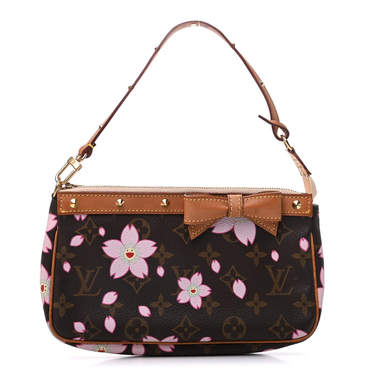 Louis Vuitton Monogram Cherry Blossom Pochette Accessories Brown 1 of 8