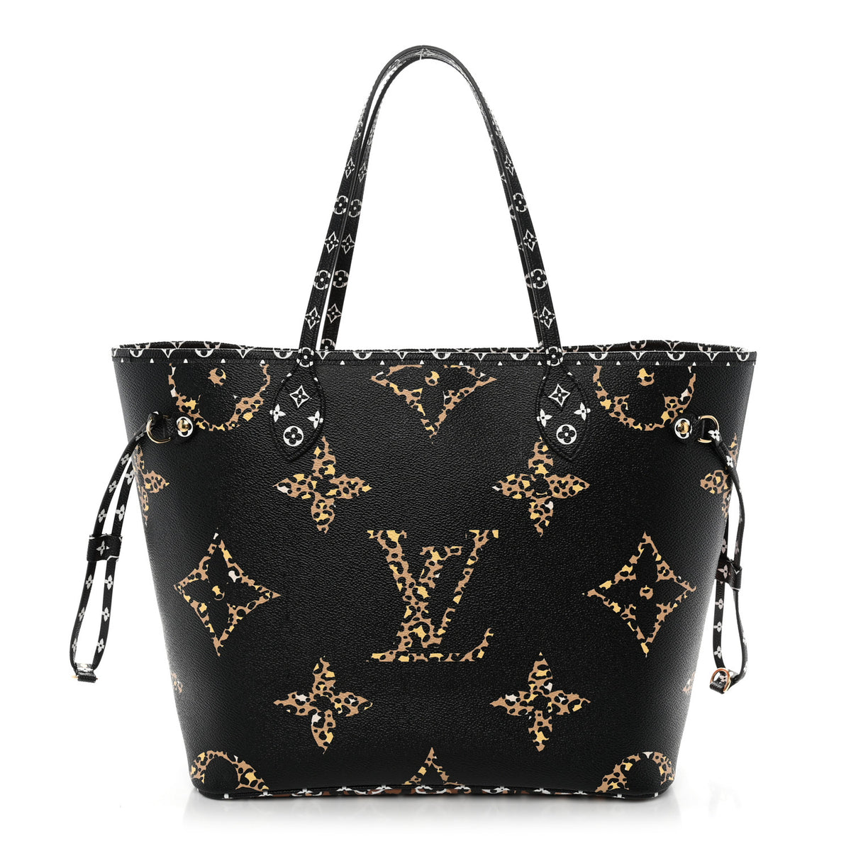 Monogram Giant Jungle Neverfull MM Black
