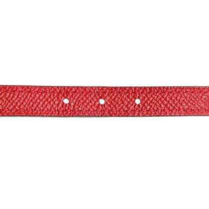 Hermes Swift Epsom 13mm Focus Belt 80 32 Magnolia Rouge Casaque 4 of 6
