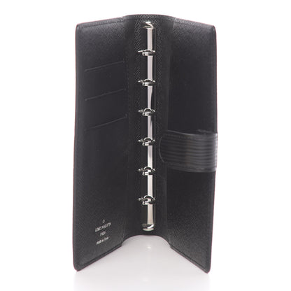 Louis Vuitton Epi Small Ring Agenda Cover Black 5 of 6