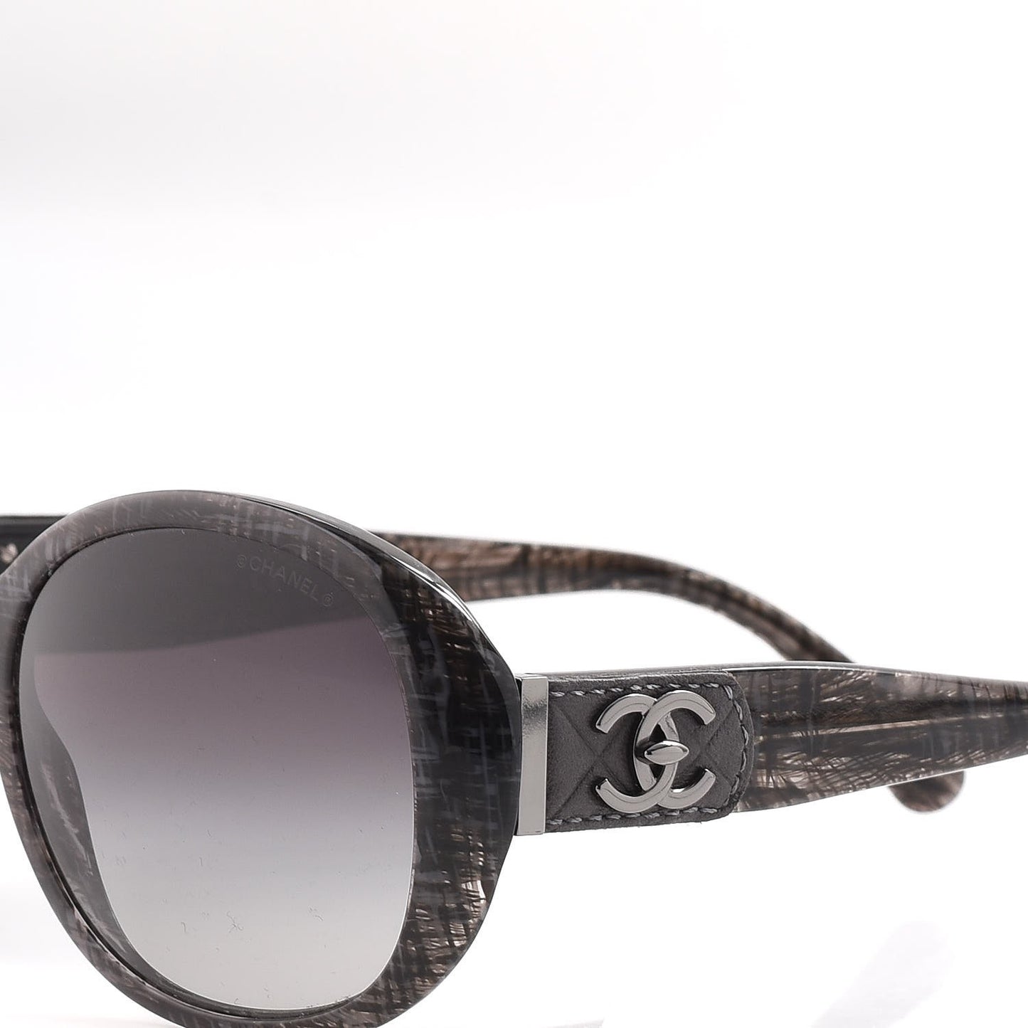 CC Tweed Turnlock Sunglasses 5235-Q Black