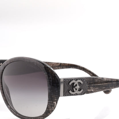 Chanel CC Tweed Turnlock Sunglasses 5235-Q Black 6 of 8