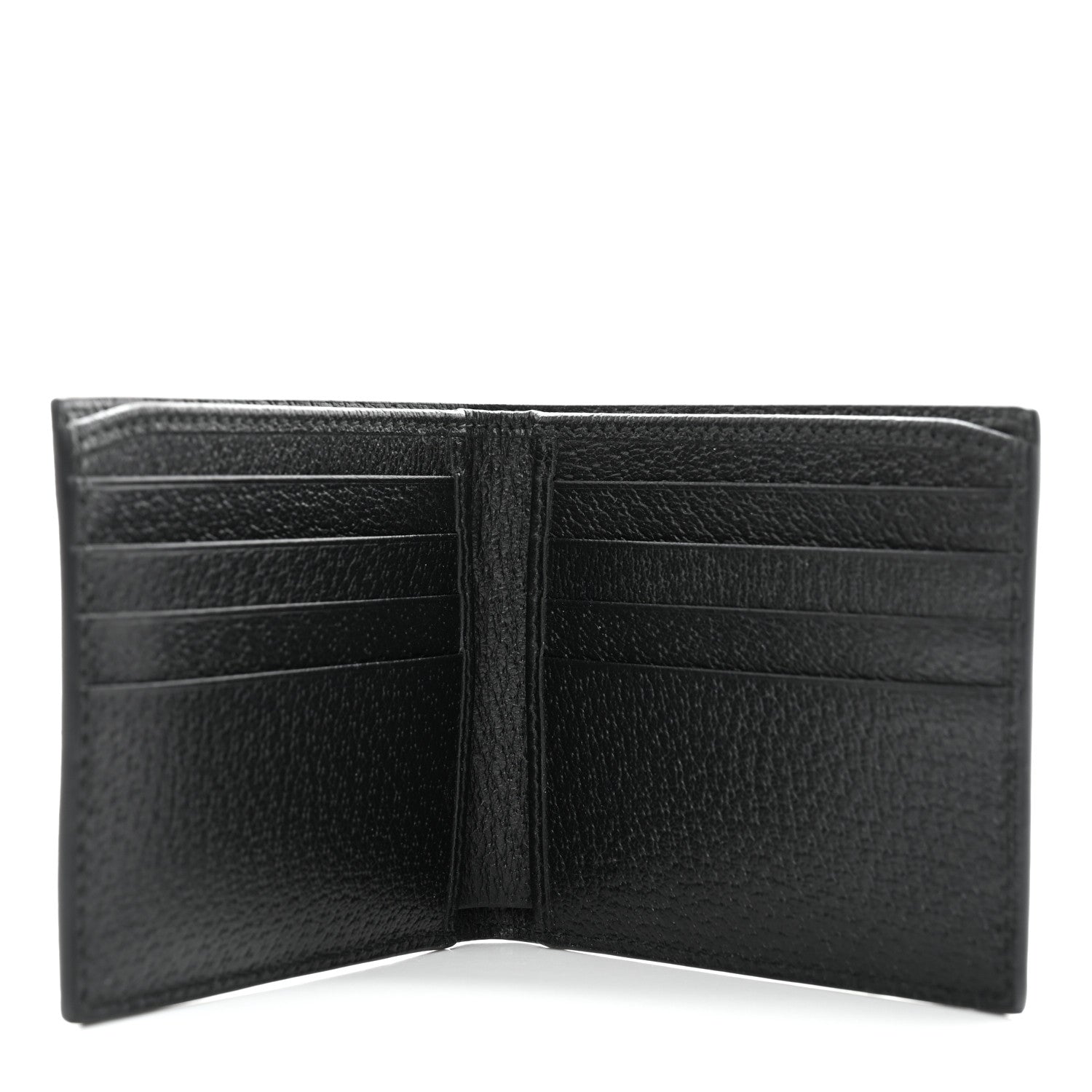 Gucci Calfskin Boar Effect Web Bi-Fold Wallet Black 7 of 7