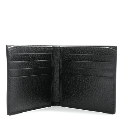 Gucci Calfskin Boar Effect Web Bi-Fold Wallet Black 7 of 7