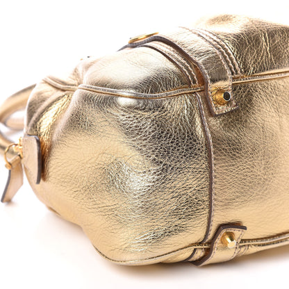 Burberry Metallic Calfskin Ashbury Gold 5 of 14