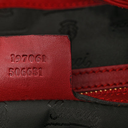 Gucci Calfskin Medium Hysteria Hobo Red 7 of 10