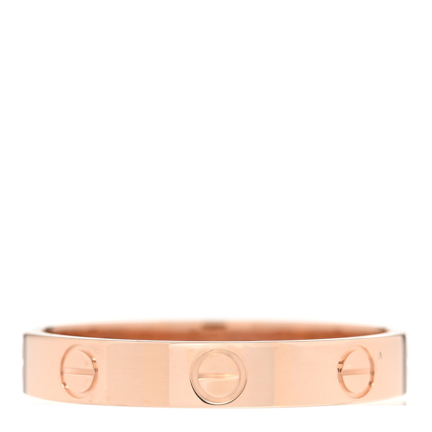 18K Pink Gold 3.5mm LOVE Wedding Band Ring 60 9