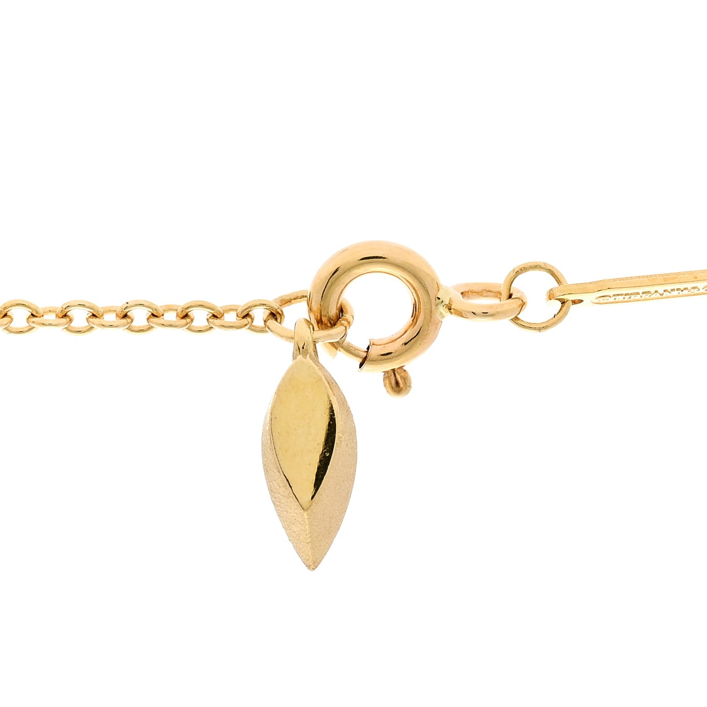 18K Yellow Gold Diamond Victoria Vine East West Necklace