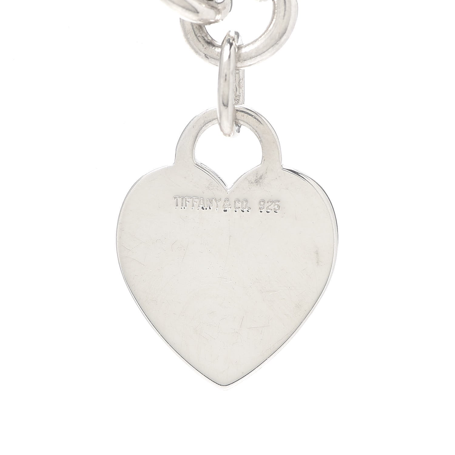 Tiffany Sterling Silver Heart Tag Toggle Necklace 4 of 5
